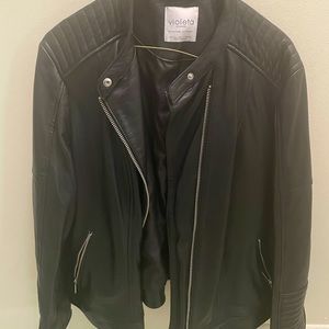 Leather Jacket from Mango (Violeta)